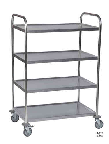 910x590xH1260 Shelf cart 18/0 Inox