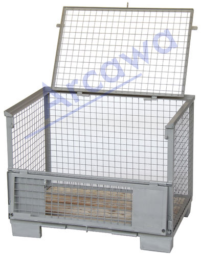 1240x835xH970 Pool wiremesh container with Lid