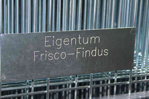 engraved property sign