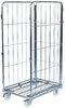 600x800xH1520 Wiremesh roll container 3-sided
